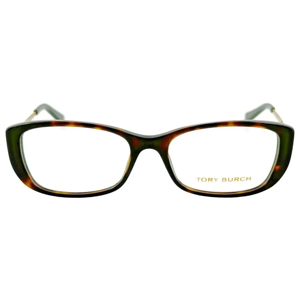 Tory Burch TY2062 Womens Plastic Eyeglass Frame 1033 Dark Tortoise Gold 51-16